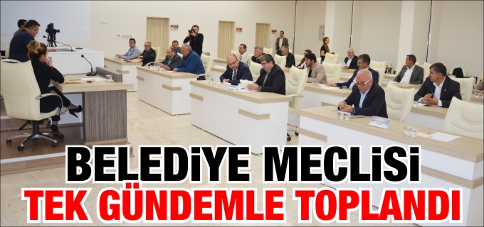 MECLİS TEK GÜNDEMLE TOPLANDI