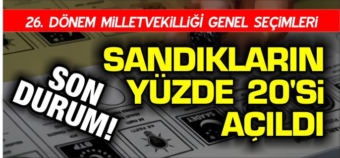 SANDIKLARIN YÜZDE 20’Sİ AÇILDI