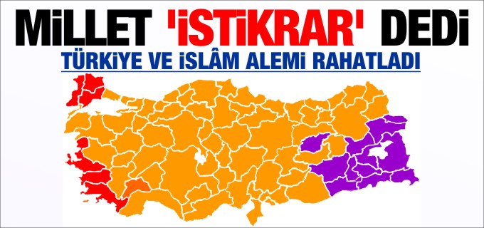MİLLET ’İSTİKRAR’ DEDİ