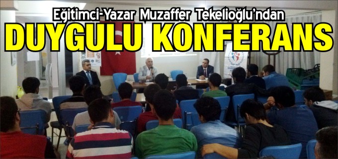TEKELİOĞLU’NDAN KYK ŞEYH EDEBALI YURDUNDA DUYGUSAL KONFERANS