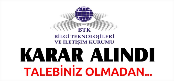 TALEBİNİZ OLMADAN...