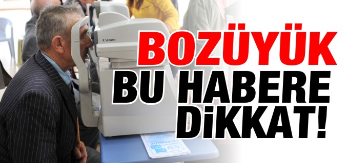 ÜCRETSİZ GÖZ TARAMASI YAPILIYOR