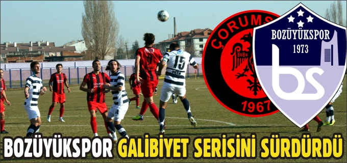 BOZÜYÜKSPOR GALİBİYET SERİSİNİ SÜRDÜRDÜ
