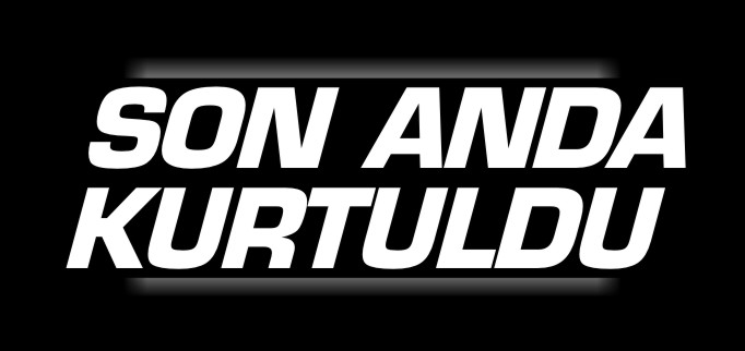 ÜZERİNE DÜŞEN SU PALETİNDEN SON ANDA KURTULDU