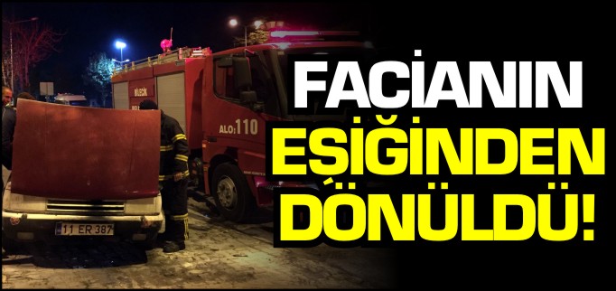 SOĞUKKANLI SÜRÜCÜ OLASI FACİAYI ÖNLEDİ