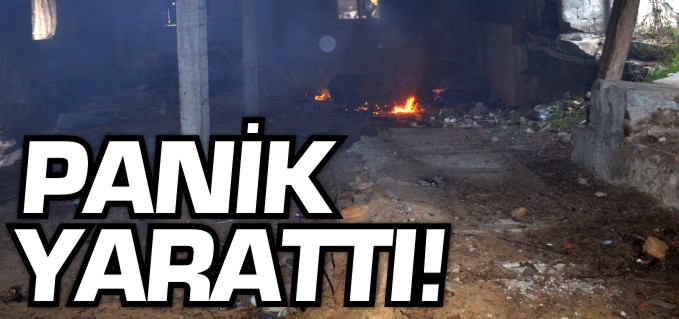 METRUK BİNADA YANGIN