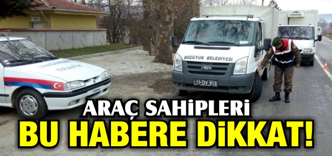 JANDARMADAN KIŞ LASTİĞİ DENETİMİ