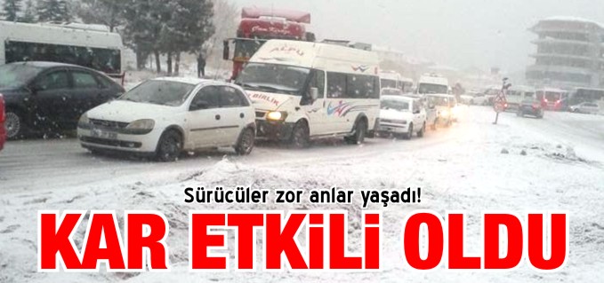 SÜRÜCÜLER ZOR ANLAR YAŞADI