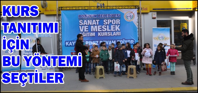 KURS TANITIMI İÇİN BU YÖNTEMİ SEÇTİLER