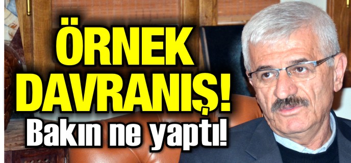 DEMİREL’DEN ÖRNEK DAVRANIŞ