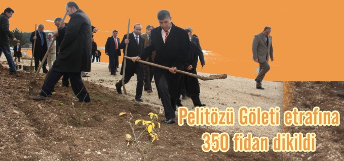 PELİTÖZÜ GÖLETİ ETRAFINA 350 FİDAN DİKİLDİ