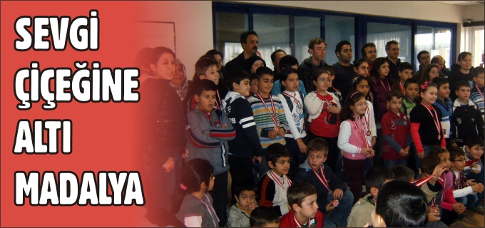 SEVGİ ÇİÇEĞİNE 6 MADALYA