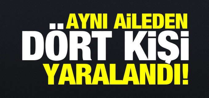 AYNI AİLEDEN 4 KİŞİ YARALANDI
