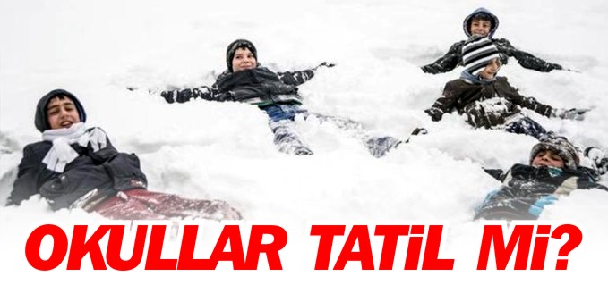 BOZÜYÜK’TE OKULLAR TATİL EDİLDİ