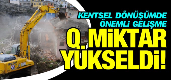 KENTSEL DÖNÜŞÜMDE KİRA YARDIMI YÜKSELDİ
