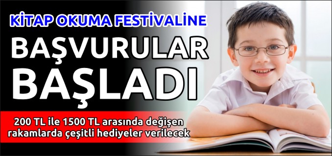 GELENEKSEL KİTAP OKUMA FESTİVALİNE BAŞVURULAR BAŞLADI