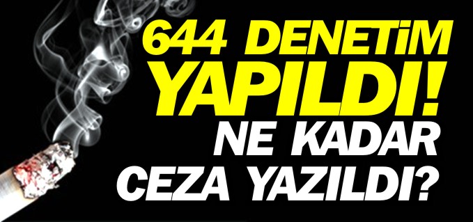 644 DENETİM YAPILDI