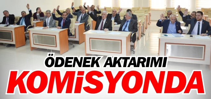 ÖDENEK AKTARIMI KOMİSYONDA