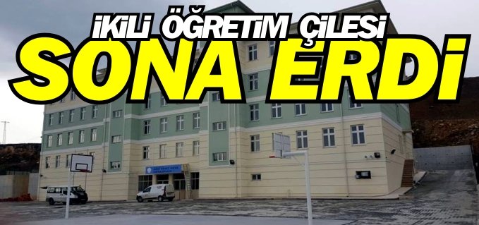 YENİDOĞAN MAHALLESİNİN İKİLİ ÖĞRETİM ÇİLESİ SONA ERDİ