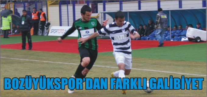 BOZÜYÜKSPOR’DAN FARKLI GALİBİYET