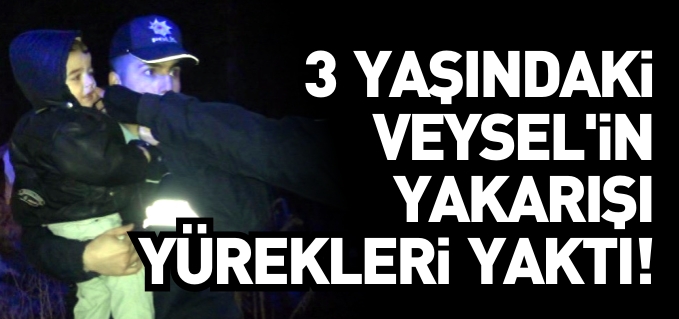 POLİS AĞLAYAN ÇOCUĞU TESELLİ ETMEK İÇİN ÇABALADI