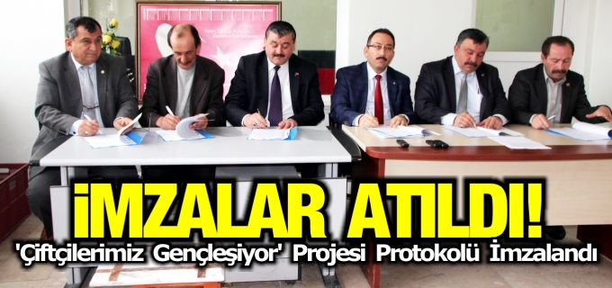 İMZALAR ÇİFTÇİLER İÇİN ATILDI