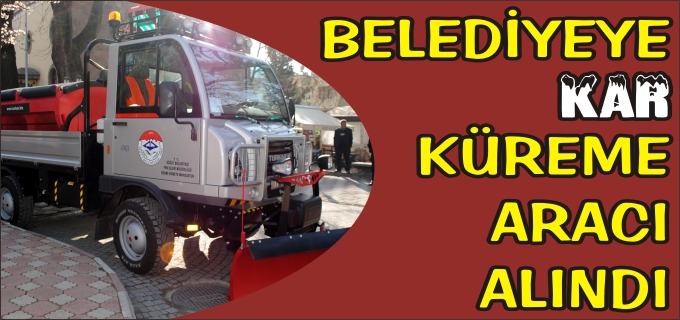BELEDİYEYE KAR KÜREME ARACI