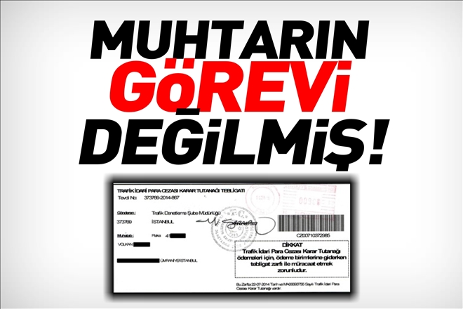 MUHTARLAR DERNEĞİ´NDEN AÇIKLAMA