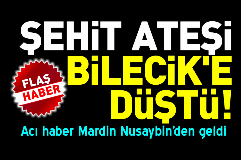 ŞEHİT ATEŞİ BİLECİK´E DÜŞTÜ