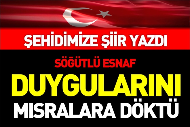 ŞEHİDİMİZE ŞİİR YAZDI