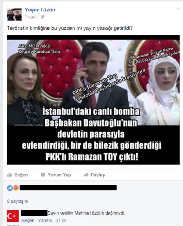 TÜZÜN'DEN BÜYÜK GAF