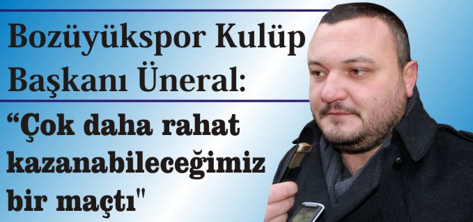 BOZÜYÜKSPOR-MALATYASPOR MAÇI ARDINDAN