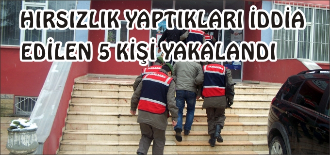 HIRSILIK YAPTIKLARI İDDİA EDİLEN 5 KİŞİ YAKALANDI