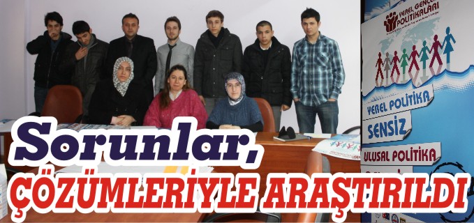 SORUNLAR, ÇÖZÜMLERİYLE ARAŞTIRILDI
