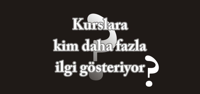 "KURSLARA KADINLAR DAHA FAZLA İLGİ GÖSTERİYOR"