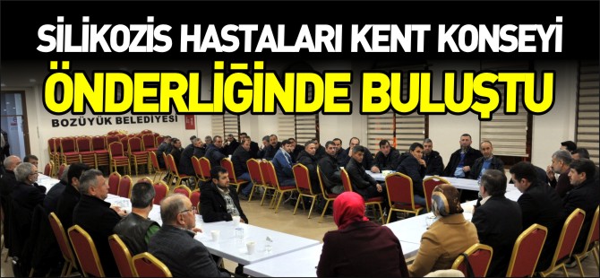 SİLİKOZİS HASTALARI KENT KONSEYİ ÖNDERLİĞİNDE BULUŞTU