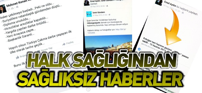 HALK SAĞLIĞINDAN SAĞLIKSIZ HABERLER