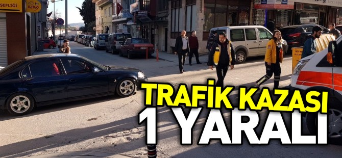 TRAFİK KAZASI 1 YARALI