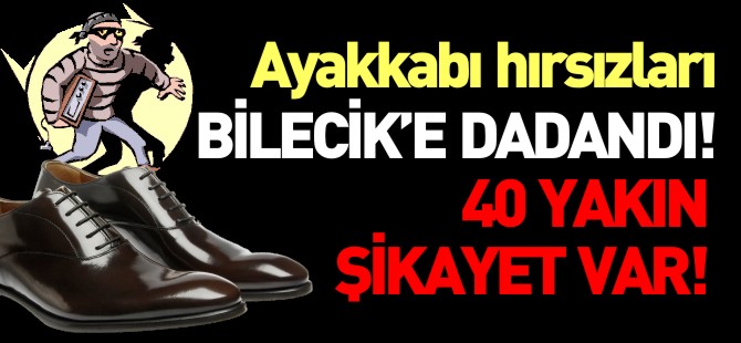 AYAKKABI HIRSIZLARI BİLECİK'E DADANDI