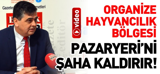 ORGANİZE HAYVANCILIK BÖLGESİ PAZARYERİ'Nİ ŞAHA KALDIRIR