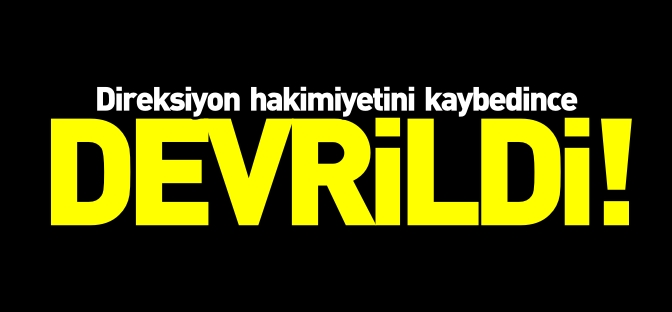 MOTOSİKLET DEVRİLDİ