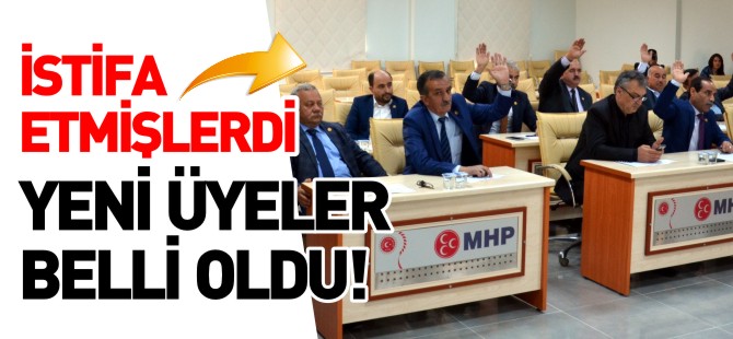 YENİ ÜYELER BELLİ OLDU