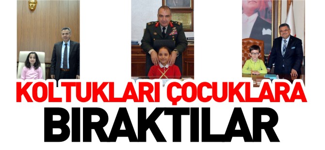 KOLTUKLARI ÇOCUKLARA BIRAKTILAR