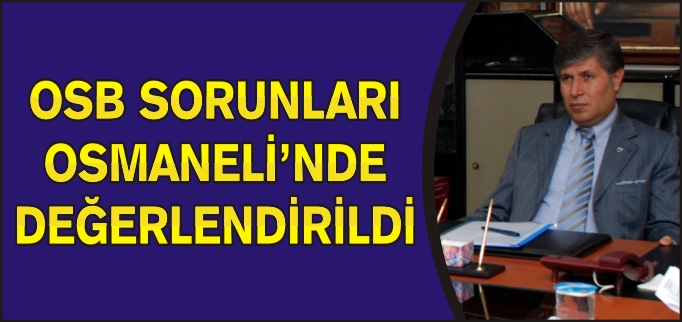 OSB SORUNLARI, OSMANELİ’DE DEĞERLENDİRİLDİ
