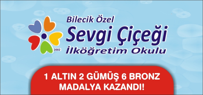 SEVGİ ÇİÇEĞİ ÖĞRENCİLERİNE OLİMPİYAT MADALYALARI