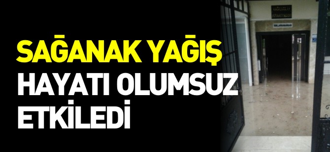 SAĞANAK YAĞIŞ HAYATI OLUMSUZ ETKİLEDİ