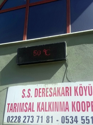 TERMOMETRELER 50 DERECEYİ GÖSTERDİ