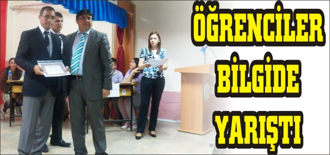 ÖĞRENCİLER BİLGİDE YARIŞTI