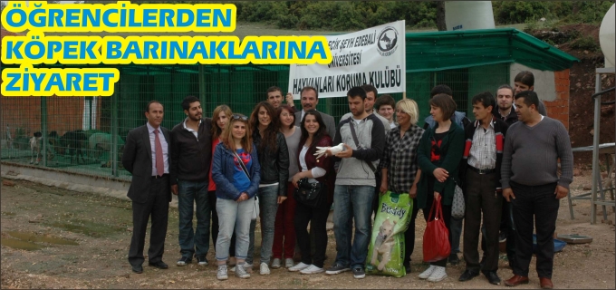 ÖĞRENCİLERDEN KÖPEK BARINAKLARINA ZİYARET