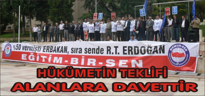 HÜKÜMETİN TEKLİFİ ALANLARA DAVETTİR